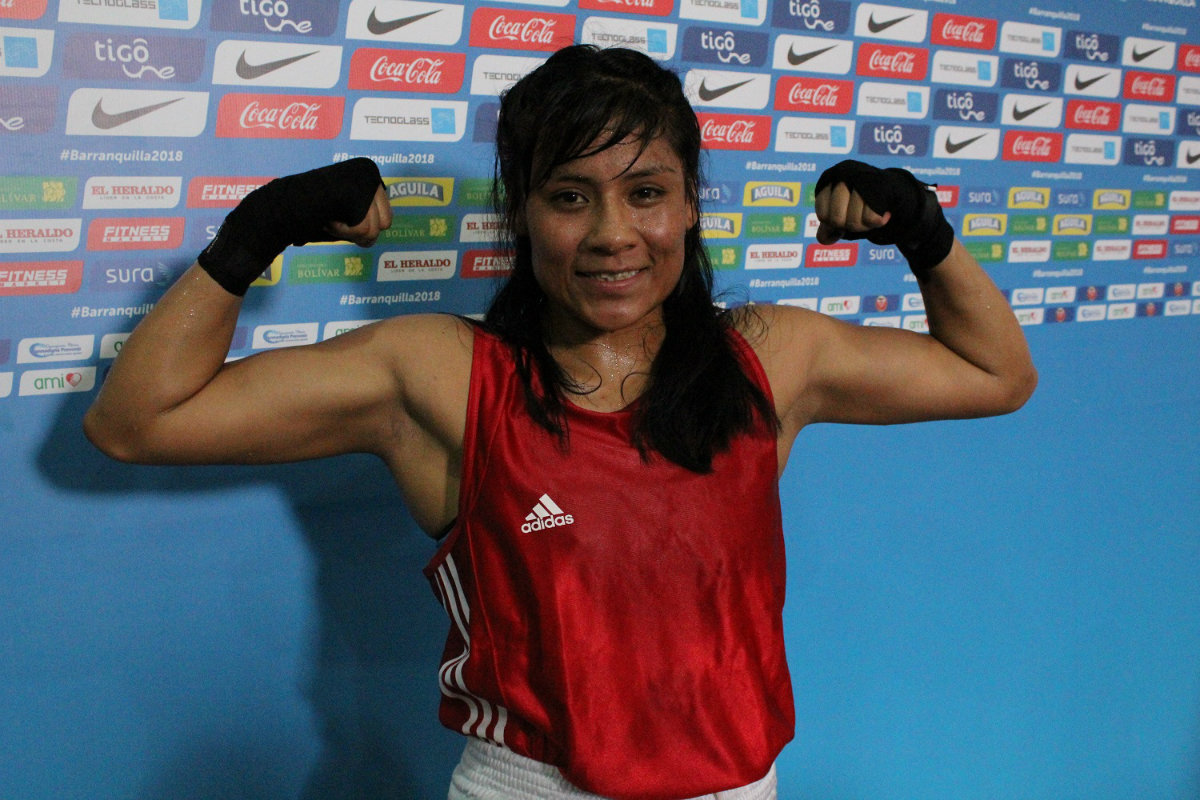 Esmeralda Falcón, el primer oro mexicano en el boxeo de Barranquilla 2018 (Carlos Cruz)
