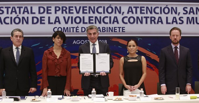 Instalan Comité de Gabinete para el Fortalecimiento del Sistema Estatal de Prevención, Atención, Sanción y Erradicación de la Violencia contra las Muj