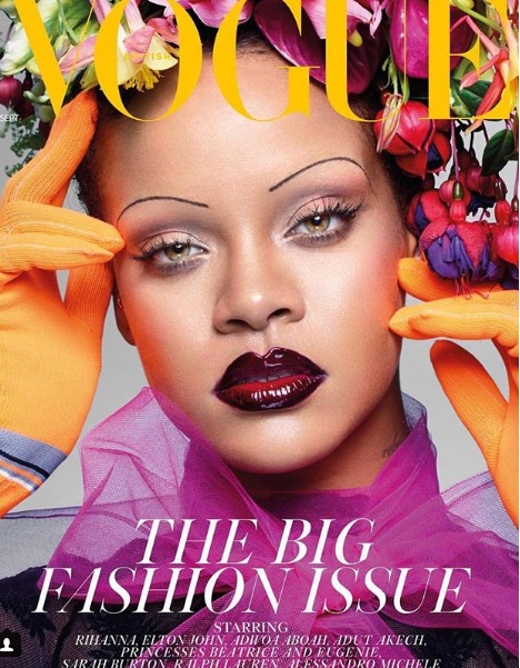 Rihanna protagoniza portada de 'Vogue'. (Instagram)