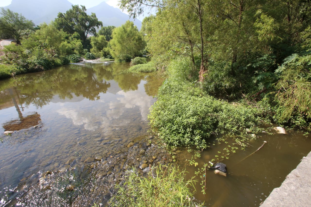 El río La Silla luce libre de pegamento. (Foto: Roberto Alanís Sumaya)