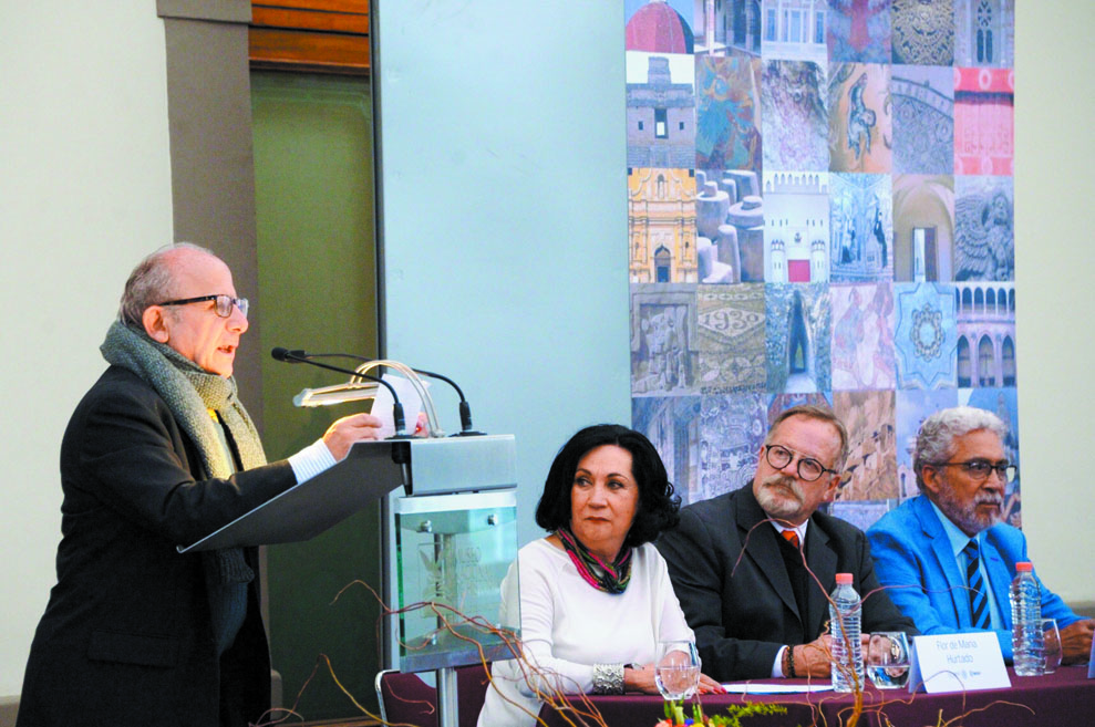 Diego Prieto, titular de la dependencia, en la apertura del proyecto. (Michael Halsband)