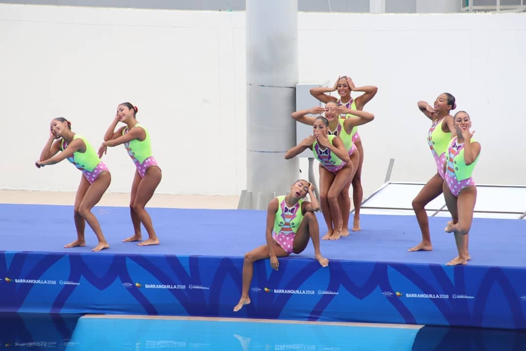 México gana oro en natación artística por equipos (@CONADE)