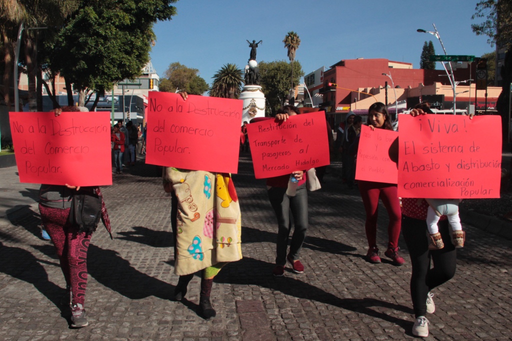 Protesta que la Unión Popular de Vendedores Ambulantes (UPVA) 28 de Octubre (Agencia Enfoque)