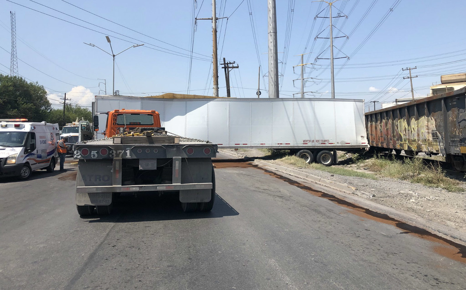 Dos choques entre trenes y tráileres ocurrieron en el área