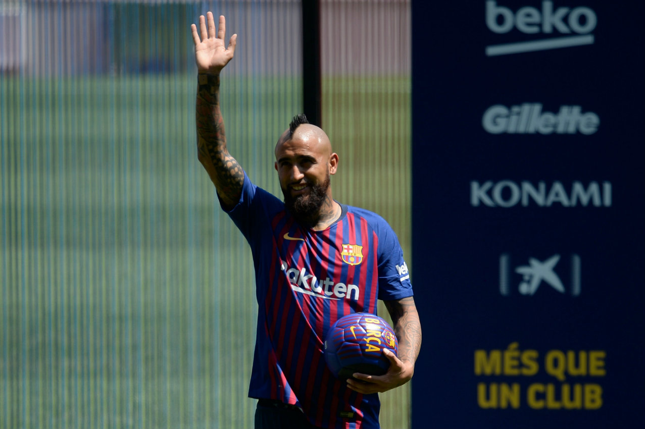 Arturo Vidal, nuevo jugador del Barcelona (AFP)