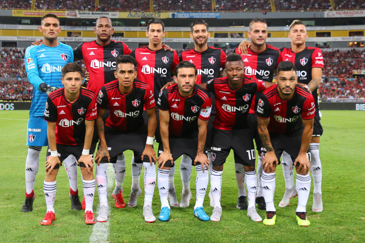 Equipo del Atlas en su duelo contra Pumas en el Apertura 2018 (Imago7)