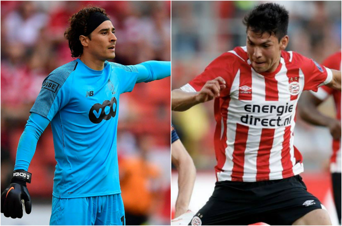 Hirving Lozano y Guillermo Ochoa tratarán de acceder a la fase de grupos (Facebook: PSV y Standard de Lieja)