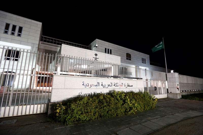 La embajada de ARabia Saudí en Otawa.