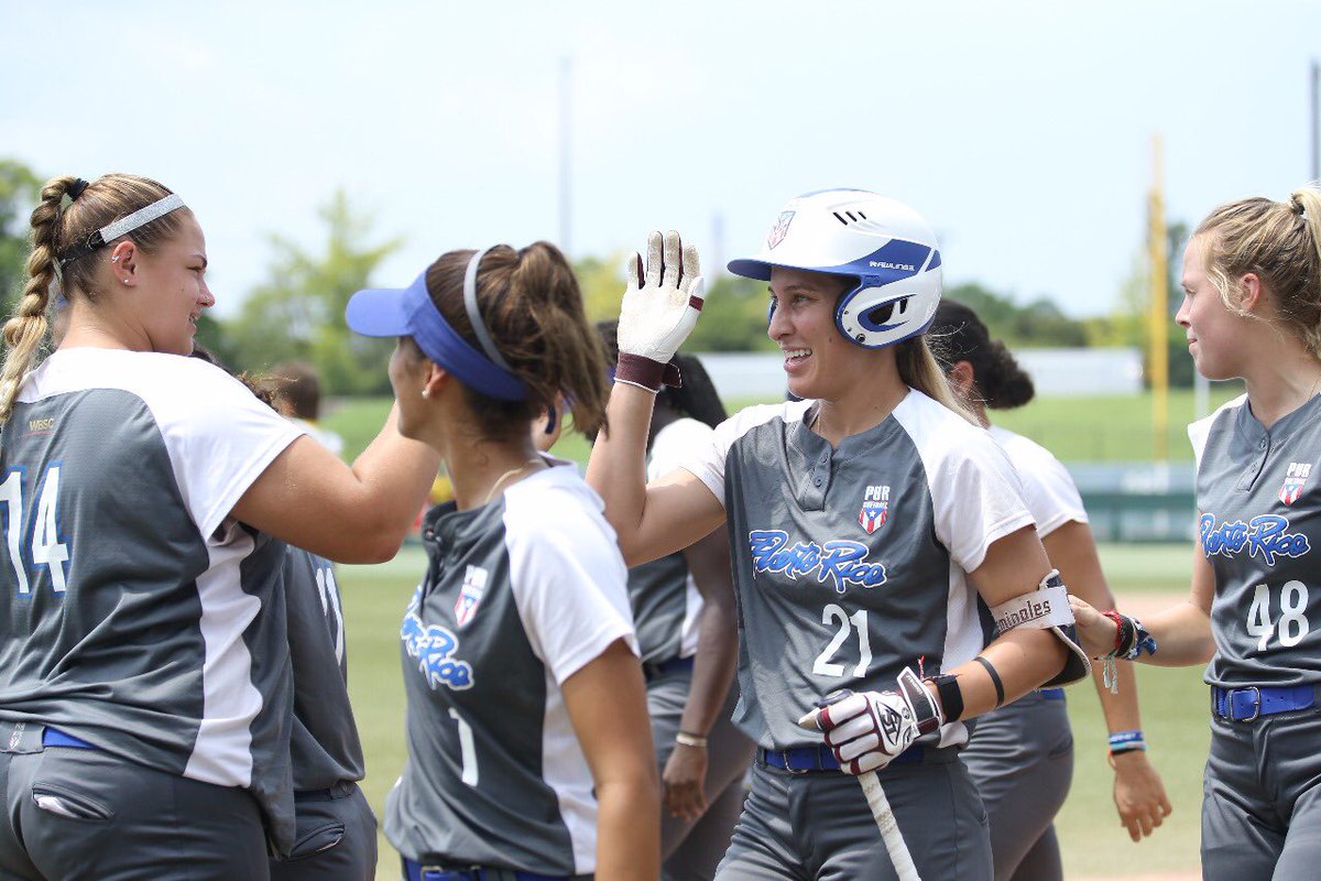 Puerto Rico venció 9-0 a México en Mundial Femenil de sóftbol (Twitter @pursoftball)
