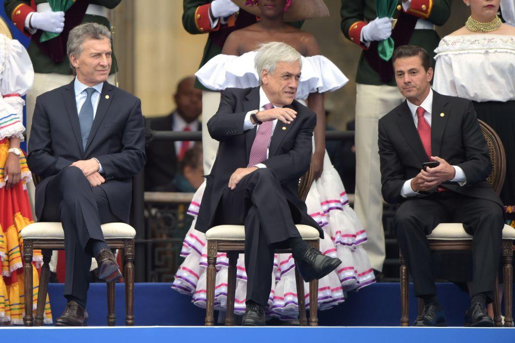 Enrique Peña Nieto asistió a la investidura de Duque al igual que otros presidentes como Mauricio Macri, presidente de Argentina, y Sebastían Piñera, 