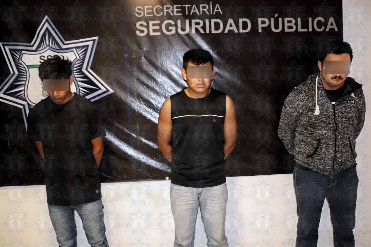 Aseguran a tres masculinos por robo a transporte de carga (Especial)
