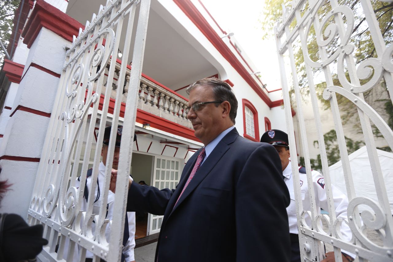 Marcelo Ebrard confía en reunirse con el canciller Luis Videgaray para delinear el proceso de entrega-recepción de la SRE/Nelly Salas.