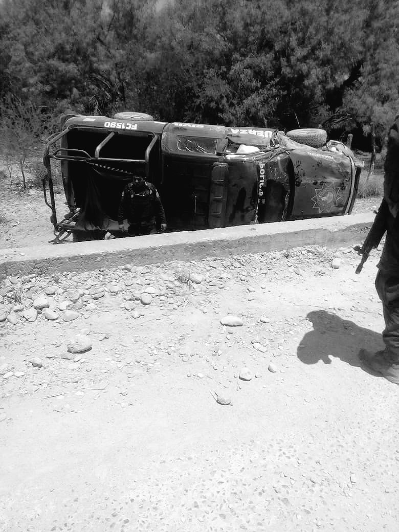 Los policías viajaban en la unidad 1590 de Fuerza Civil. Foto: Especial