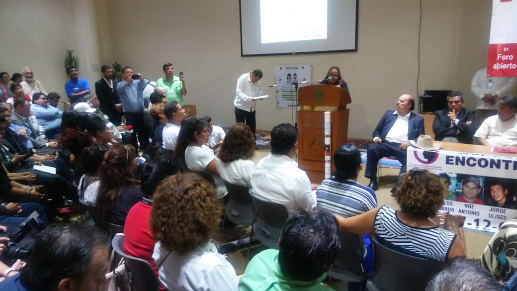 Silvia Ortiz de Grupo Vida indicó que en 3 sexenios no ha pasado nada para ubicar a los desaparecidos. (Luis Alberto López)