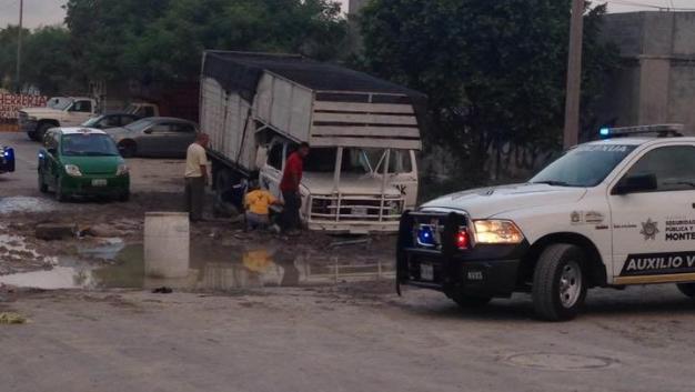 El incidente se reportó sobre calles de la colonia Barrio la Industria, al norte de Monterrey.  (Foto: Especial)