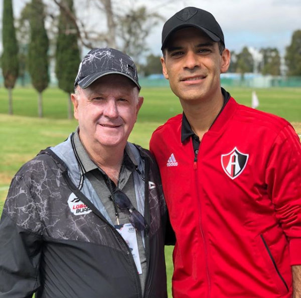 Manuel Lapuente y Rafael Márquez (Instagram @rafa_marquez_rm4)