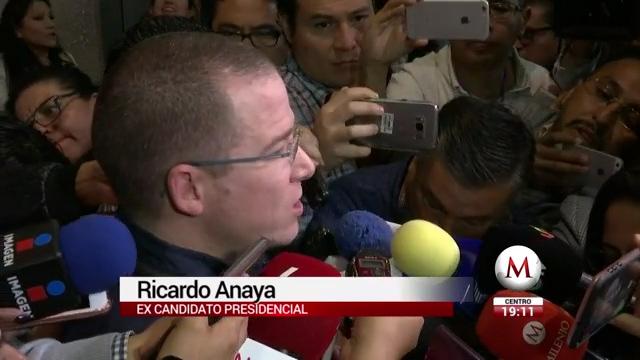 Ricardo Anaya reaparece en la sede del PAN