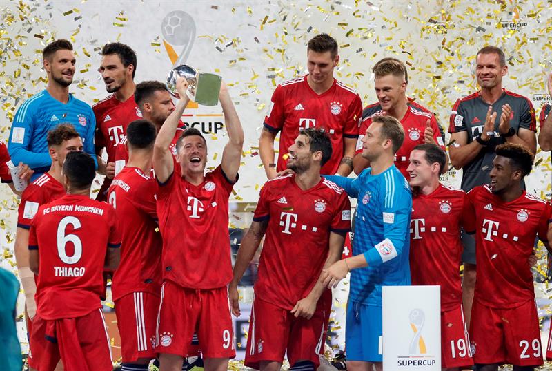 El Bayern Múnich tuvo su revancha y venció al Eintracht en la Supercopa (EFE)