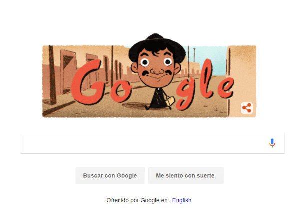 Google recordó a Mario Moreno 'Cantinflas', a 107 años de su nacimiento