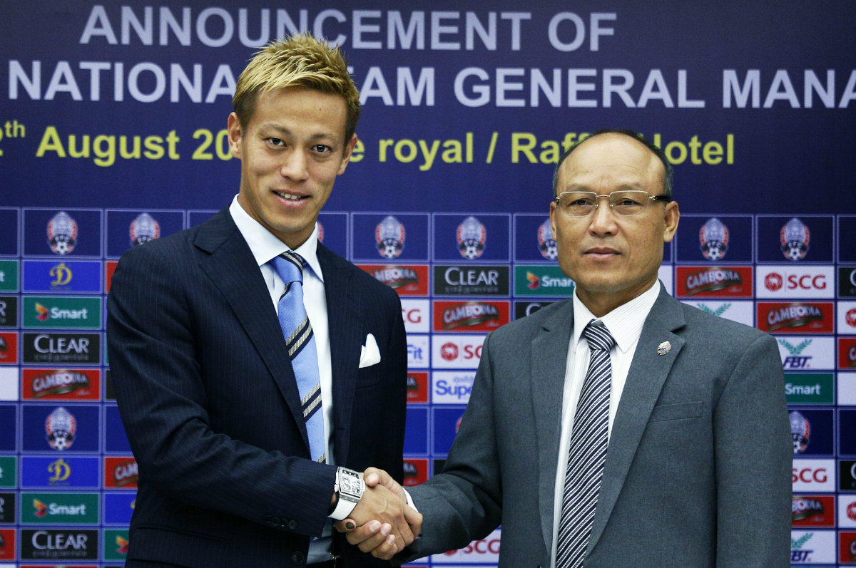 Keisuke Honda, nuevo técnico de Camboya (AFP)
