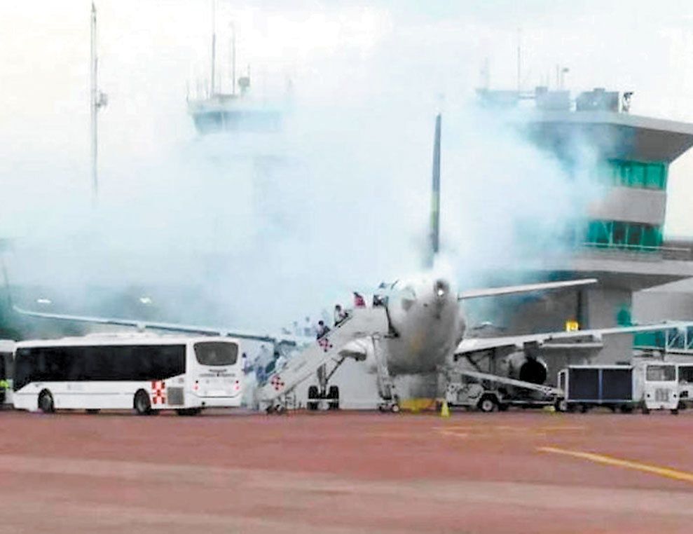 Todos los pasajeros y la tripulación se encuentran bien, dijo la aerolínea. (Especial)