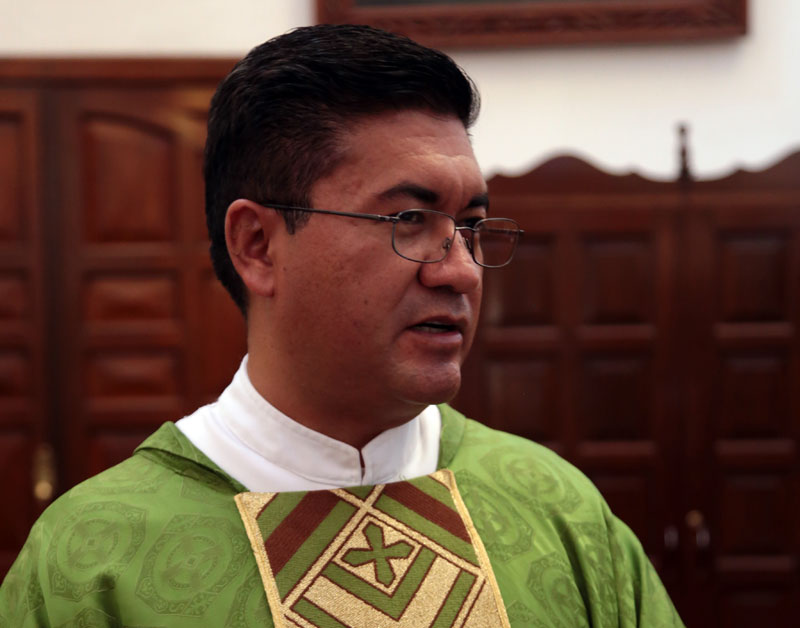 El sacerdote aseguró que la vida es sagrada. (Maribel Calderón)