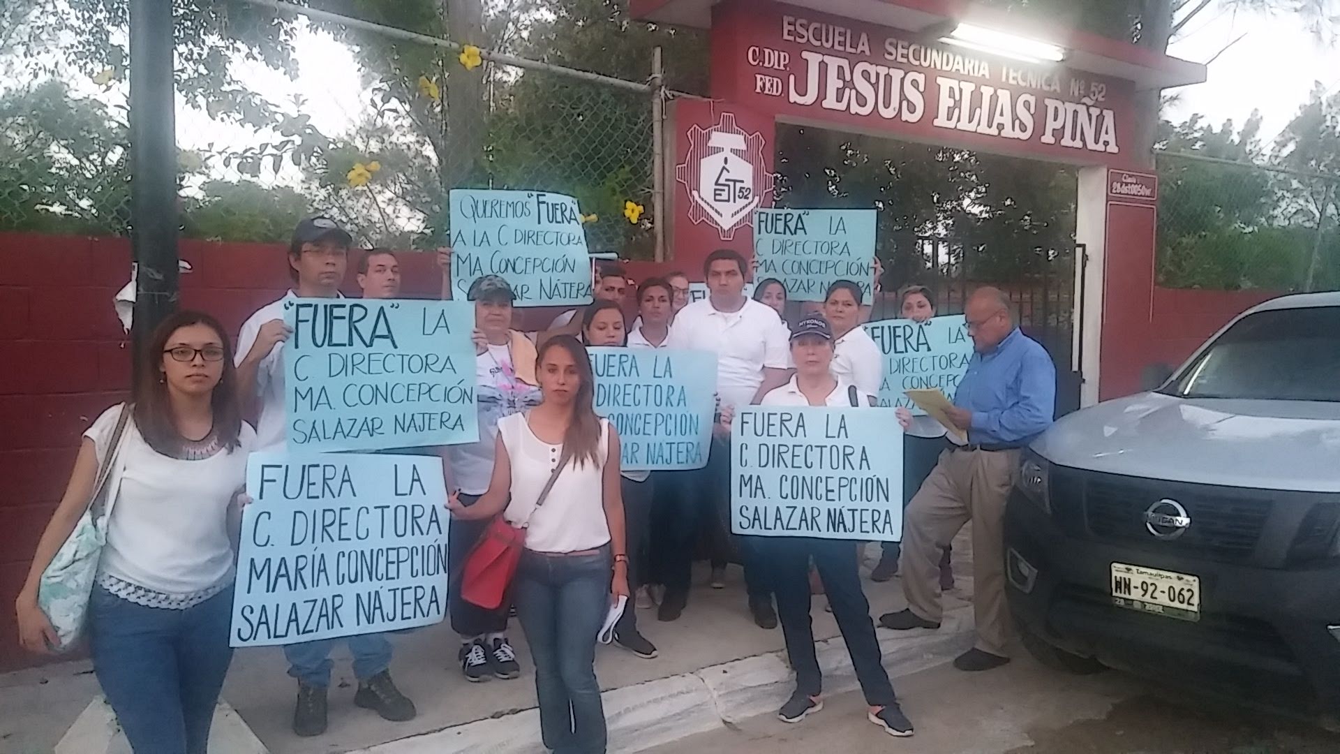 Manifestación de Maestros.(Jesús Alberto García)