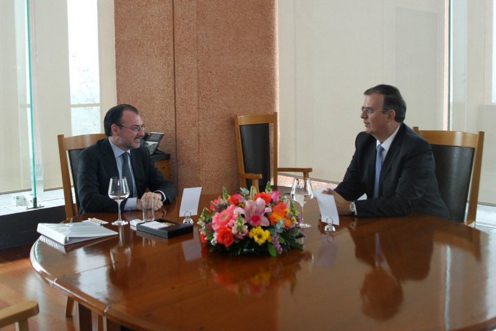 Marcelo Ebrard y Luis Videgaray ya iniciaron el proceso de transición. (@LVidegaray)