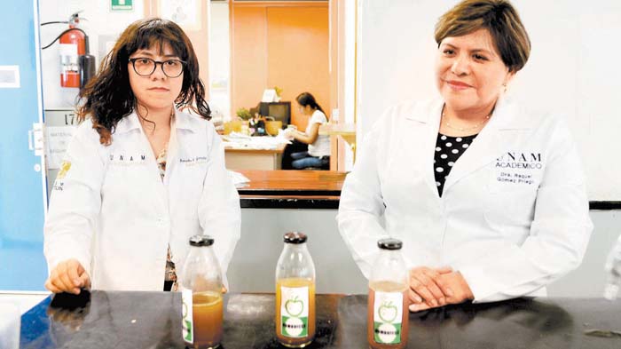 Samanta González Téllez y Raquel Gómez Pliego, investigadoras de la FES Cuautitlán.