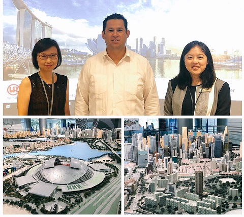 Diego Sinhue se reúne en Singapur. (Foto cortesía)