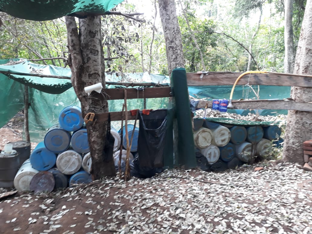 El narcolaboratorio fue encontrado en El Guayabal, municipio de La Huerta (Cortesía)