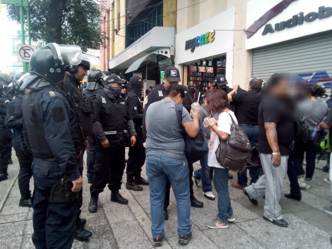 El dispositivo de seguridad se implementó en Plaza Meave y comercios aledaños.