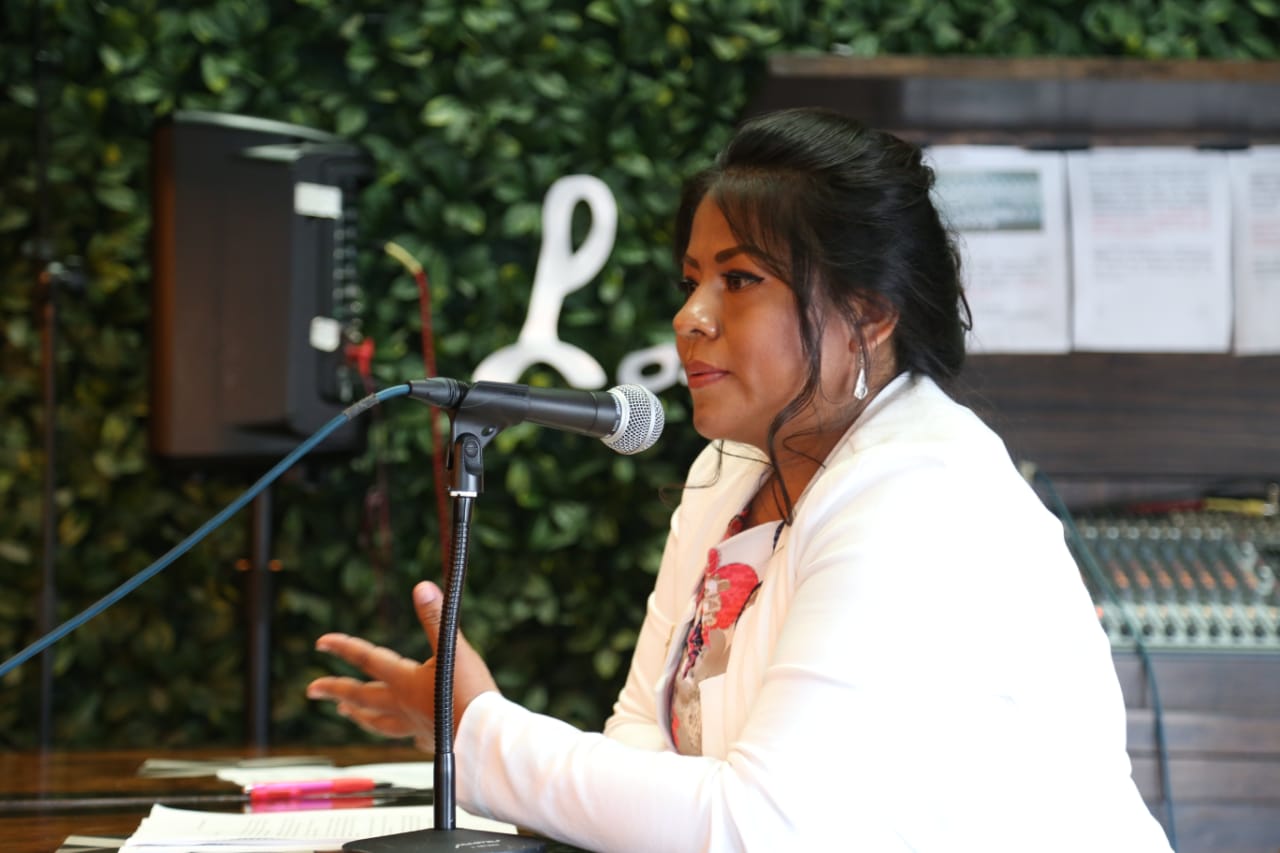 La presidenta de SION  pidió justicia para Flor Hernández. (Jorge Sánchez)