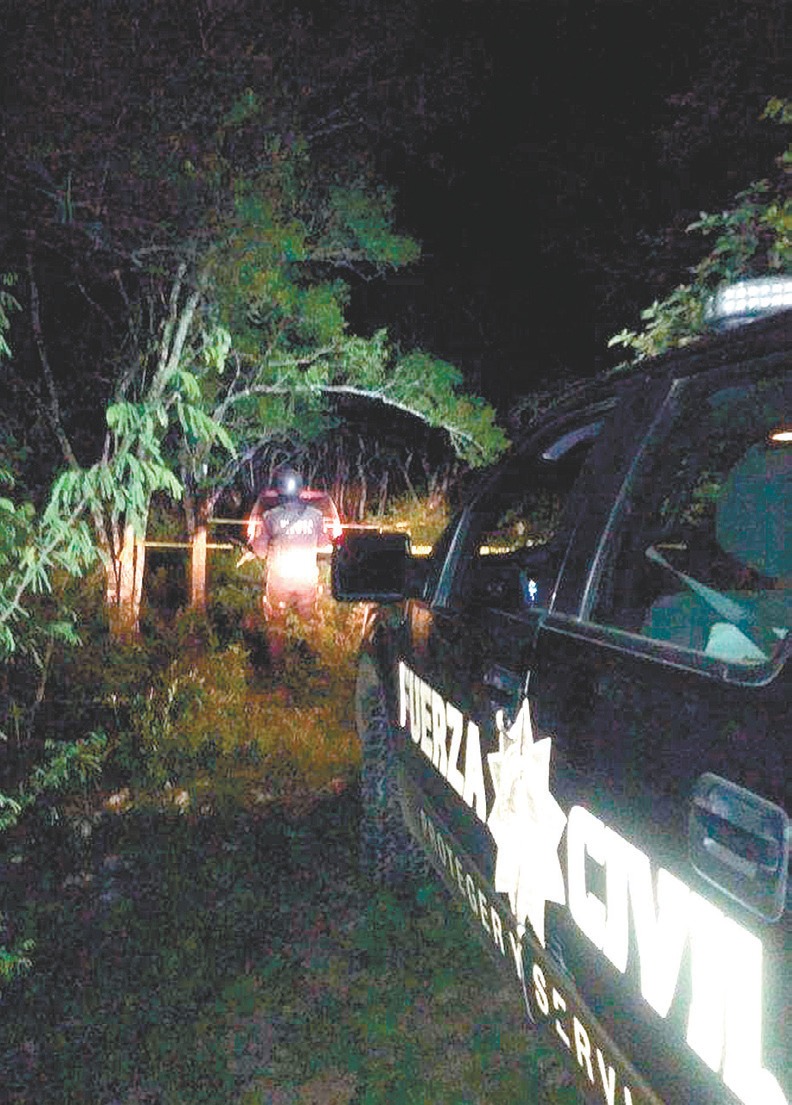 Los sospechosos fueron detectados en una carretera que conduce a rancherías de la cabecera de General Terán.
