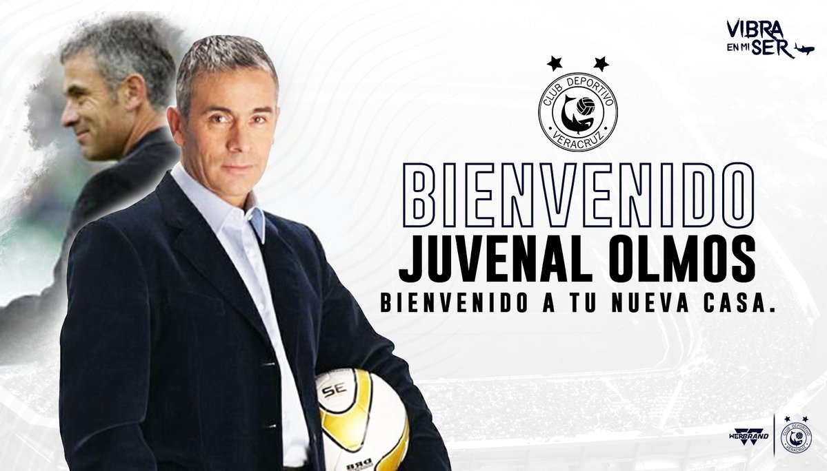 Veracruz hace oficial la llegada de Juvenal Olmos (@ClubTiburones)