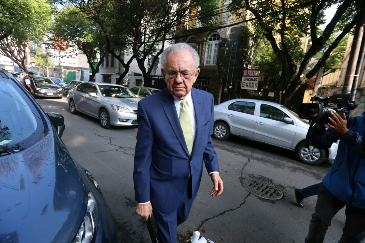 Javier Jímenez Espriú se reunió con López Obrador para hablar sobre el NAIM. (Javier Ríos)