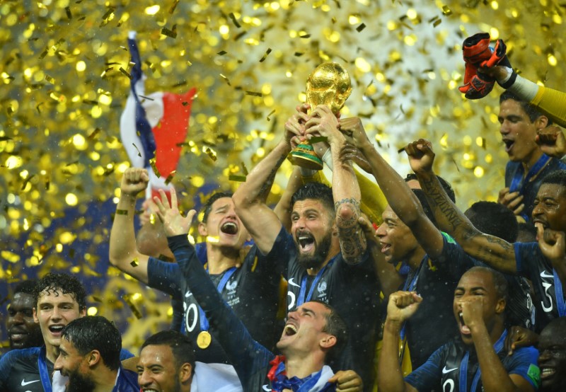Selección de Francia en festejo (Reuters)