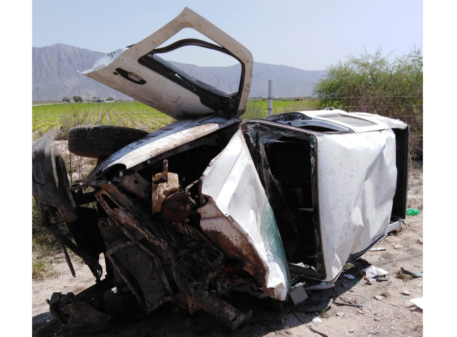 El accidente ocurrió sobre la carretera Nazareno-Flor de Jimulco. (Notivox Digital)