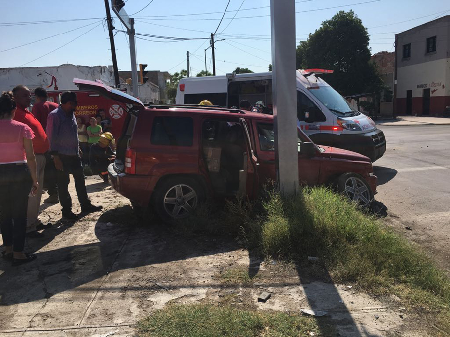 Choque en el Centro de Torreón deja 2 lesionadas- Grupo Milenio