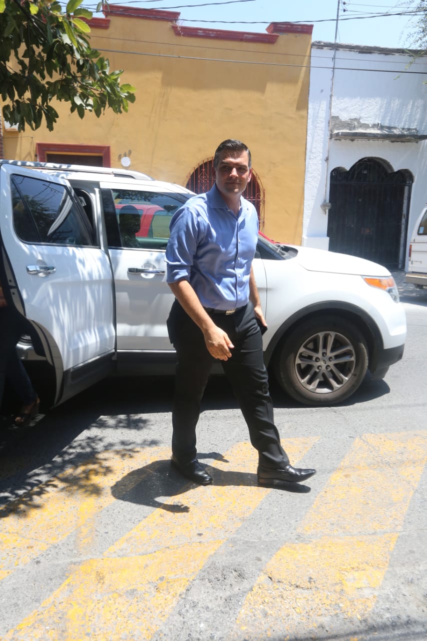 El dirigente estatal del PAN, Mauro Guerra. (Leonel Rocha)