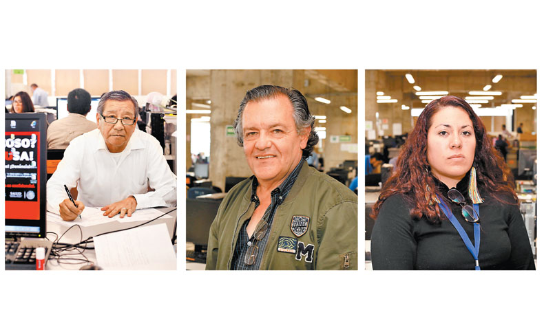 Luis Aurelio Orozco, José Roberto Huet Covarrubias y Marian Fuentes Monroy. (Jorge González)