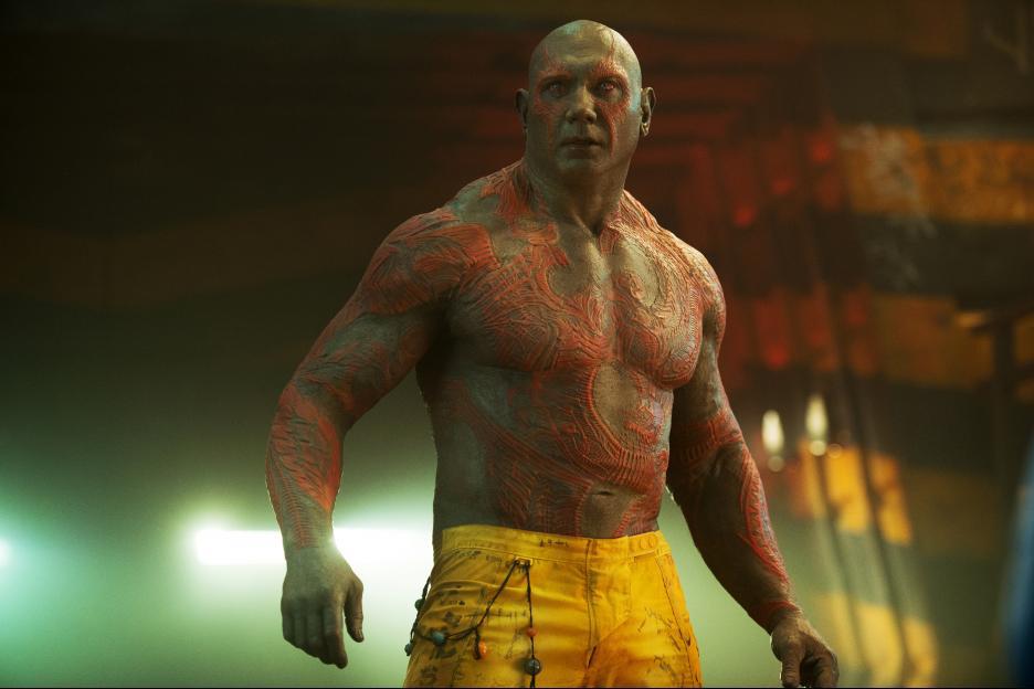 Dave Bautista interpreta a 'Drax' en  'Guardianes de la galaxia'. (Foto: Especial)