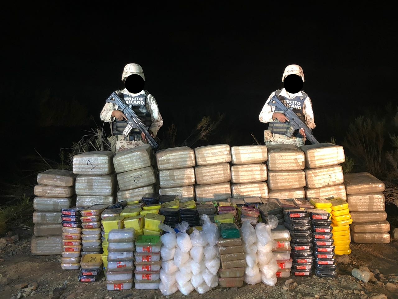 La droga fue puesta a disposición del Agente del Ministerio Público Federal en Tijuana.