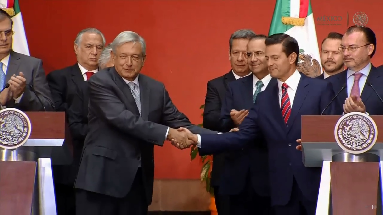 Andrés Manuel López Obrador y Enrique Peña Nieto.