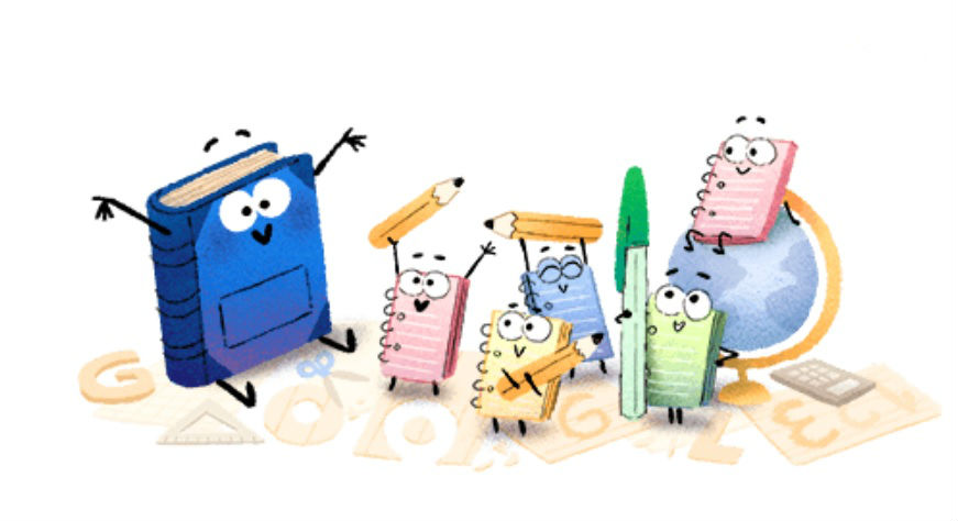 El doodle recuerda el regreso a clases. (Especial)
