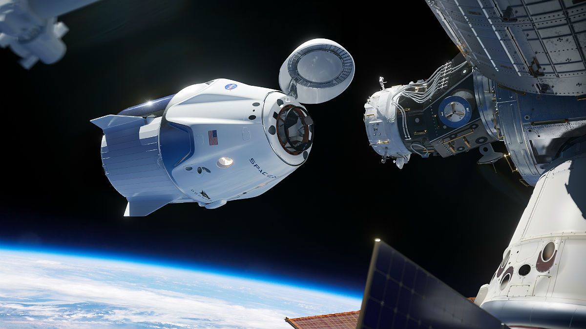 La nave Dragon 2, de la empresa SpaceX. (NASA / SpaceX)