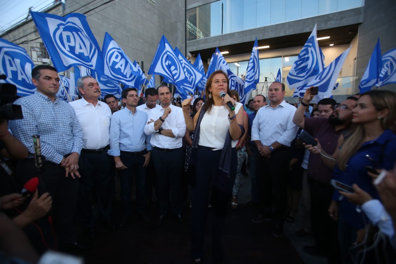 La ex candidata presidencial independiente Margarita Zavala también 'condenó' el fallo del TEE a favor del PRI. (Foto: Roberto Alanís)