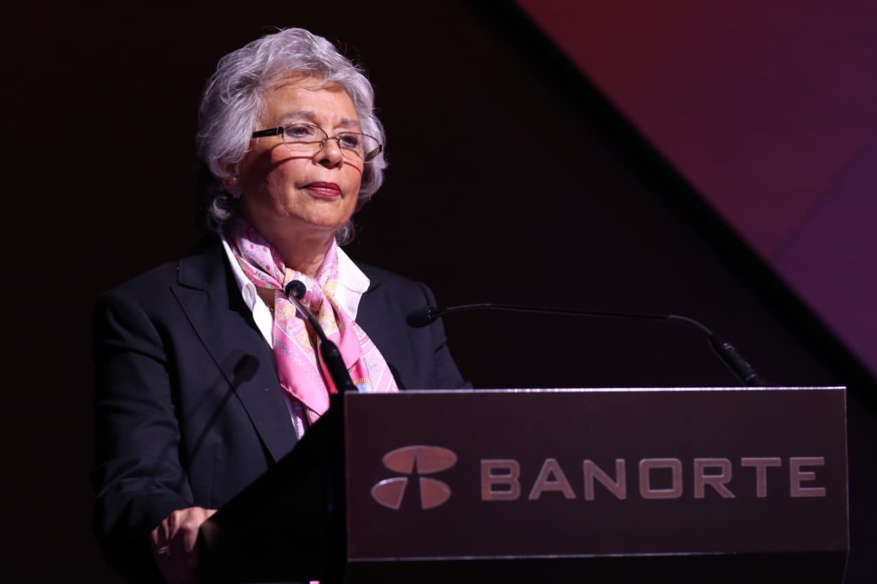 Olga Sánchez Cordero, la próxima secretaria de Gobernación, participó en el Foro Banorte 2018/Octavio Hoyos.