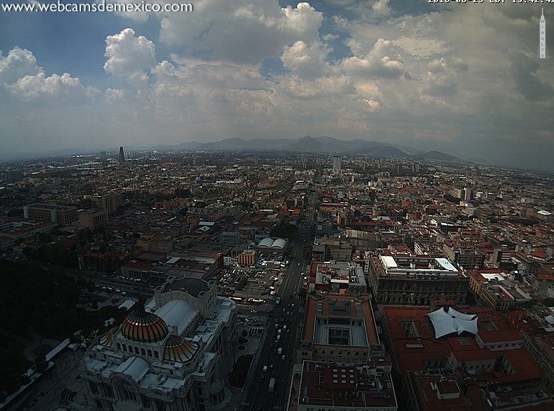 Hay pronóstico de granizo en al menos siete delegaciones. (Twitter: @webcamsdemexico)