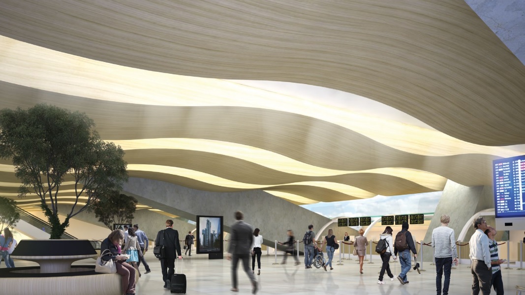 Interior de una de las salas del aeropuerto. (Especial)